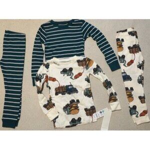 Carter's Boys Pajamas 4-Piece Set Long Sleeve Trucks Size 3T
